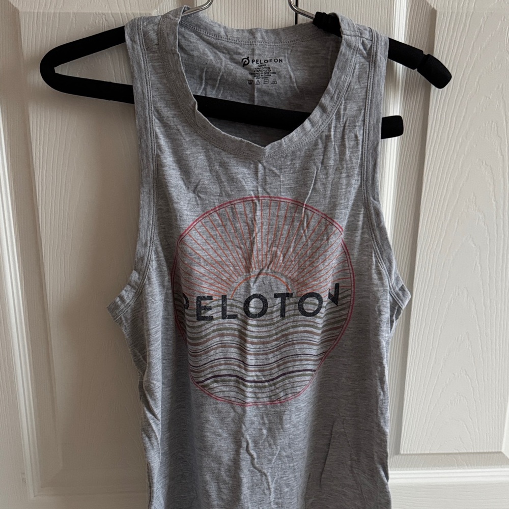 Peloton Heather Gray Muscle Tee
